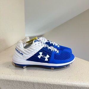 Under Armour Yard Low ST NEW Metal‎ Baseball Cleats Mens Size 9 Blue  New no box